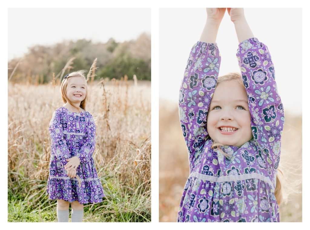Fall Family/Lifestyle Photography Antietam MD - photo shoot little girl smiling and posing for the camera