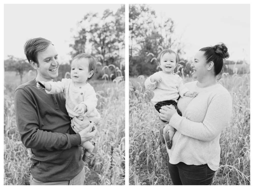 Fall Family Photos Antietam Maryland - black and white photos of father with daughter and mother with daughter