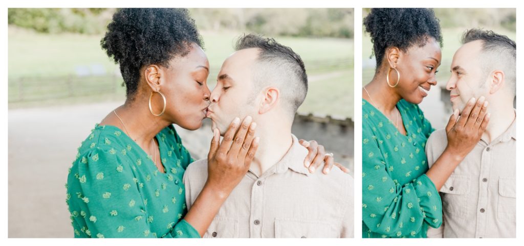 Romantic Anniversary Photos Antietam MD - husband and wife kissing