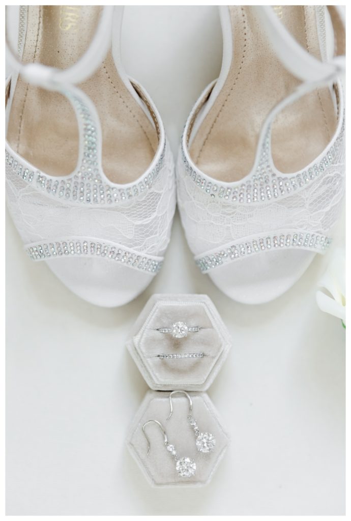 Elegant Springfield Manor Wedding Photography - rings and shoes