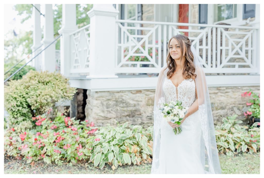 Elegant Springfield Manor Wedding Photography - bridal portrait