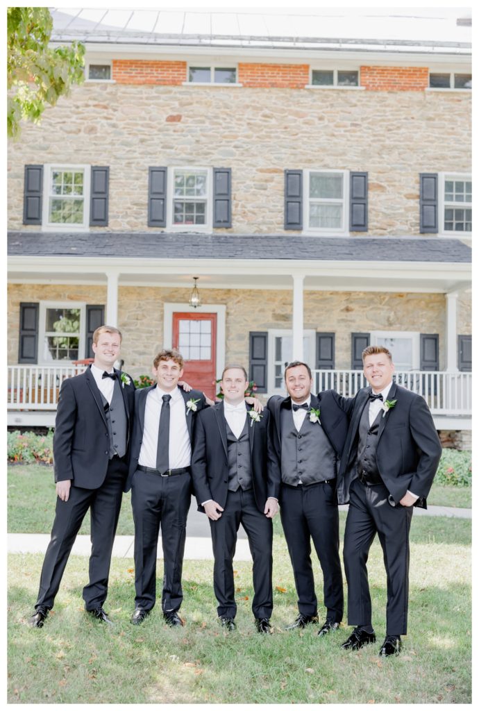 Elegant Springfield Manor Wedding Photography - groomsmen portrait