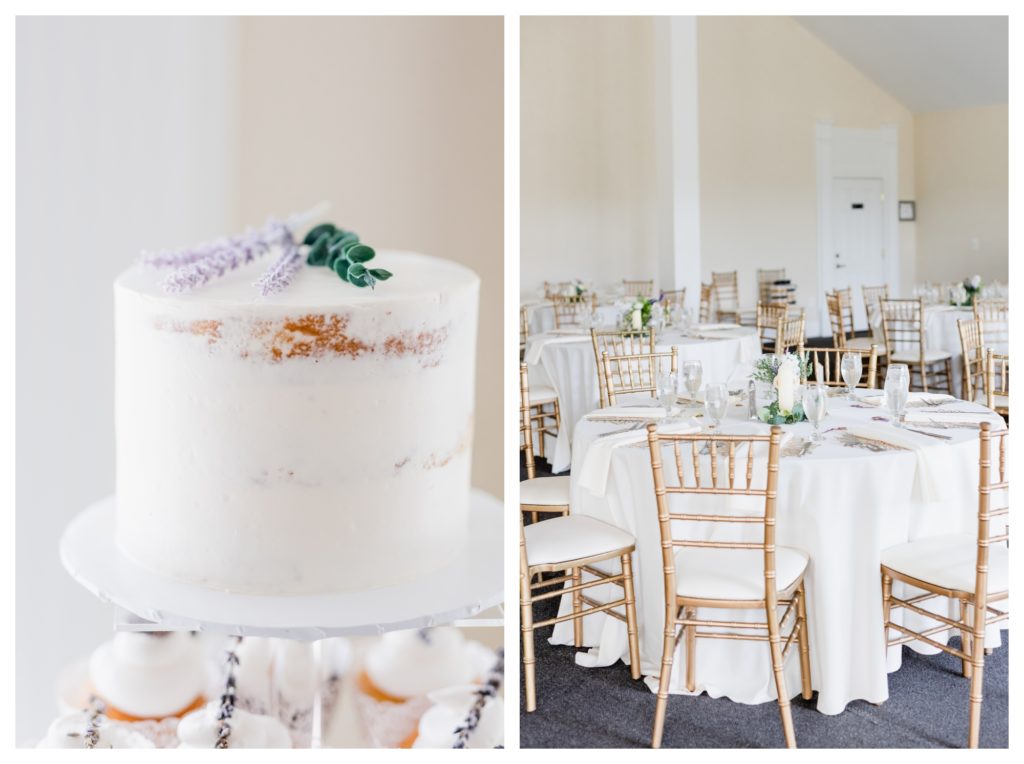 Elegant Springfield Manor Wedding Photography - wedding cake and reception decor