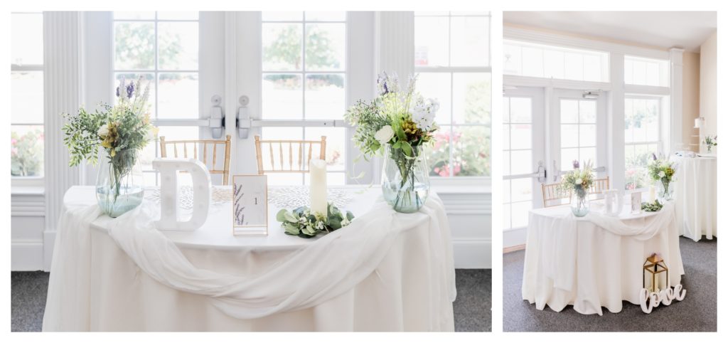 Elegant Springfield Manor Wedding Photography - reception details