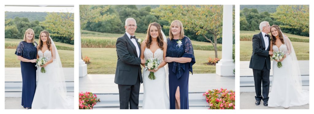 Elegant Springfield Manor Wedding Photography - bride family portraits