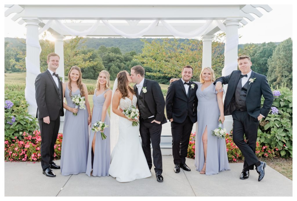 Elegant Springfield Manor Wedding Photography - bridal party portrait