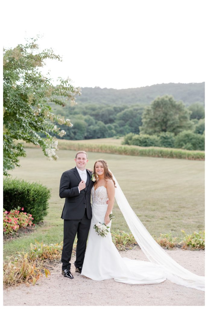 Elegant Springfield Manor Wedding Photography - bride and groom smiling