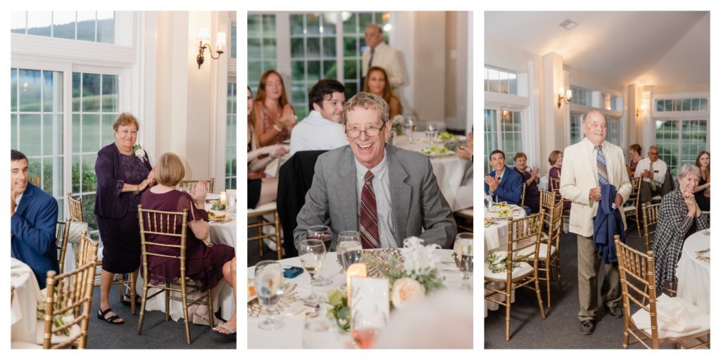 Elegant Springfield Manor Wedding Photography - reception guests