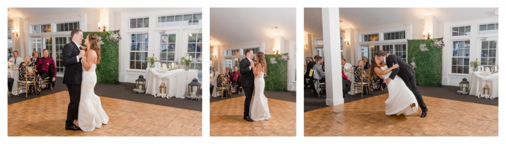 Elegant Springfield Manor Wedding Photography - bride and groom first dance