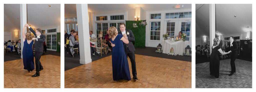 Elegant Springfield Manor Wedding Photography - groom dancing with mother